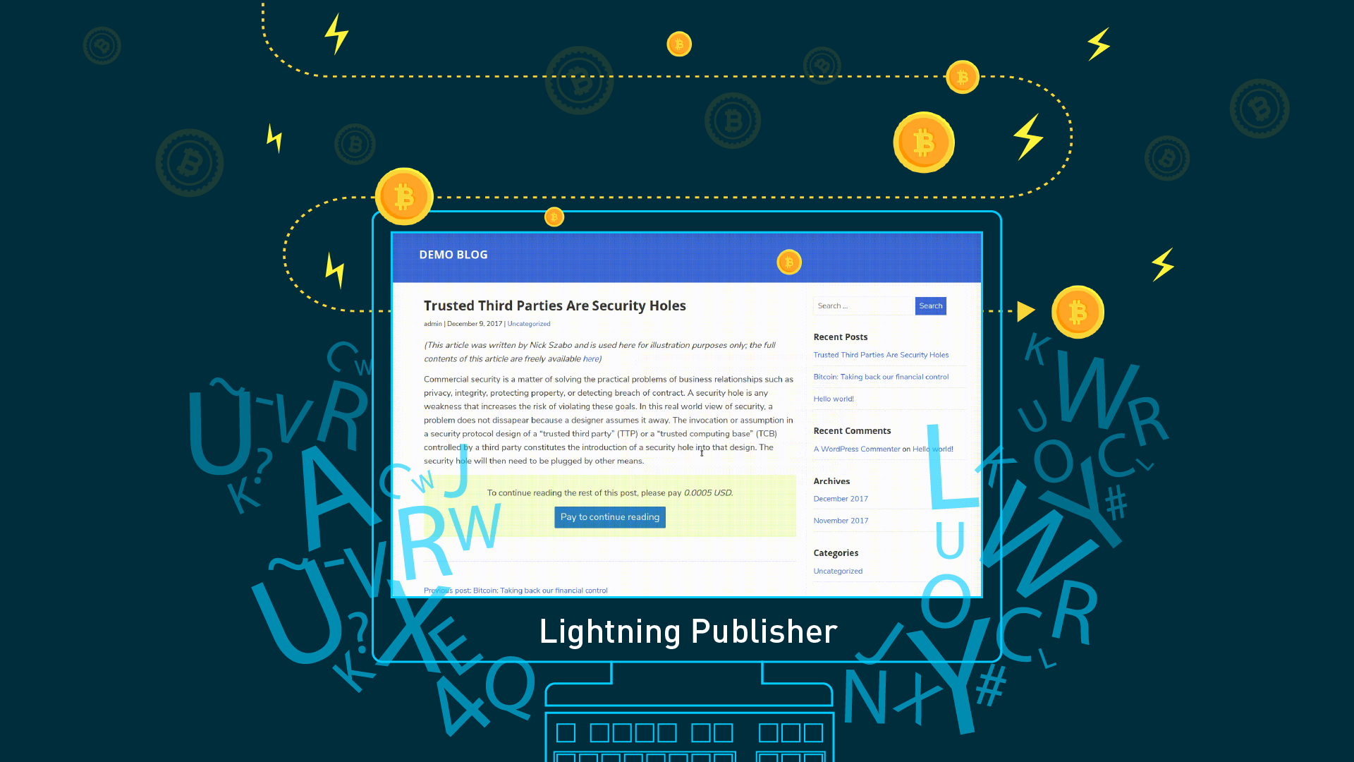 Lightning Publisher for WordPress is Our Second New Lightning Charge LApp